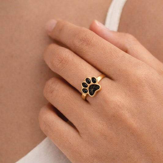 Anillo Huella Oro 9k