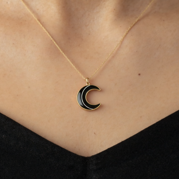 Dije Luna Oro 9k