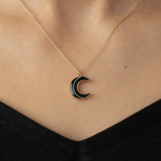 Dije Luna Oro 9k