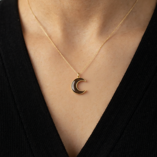 Dije Luna Oro 9k