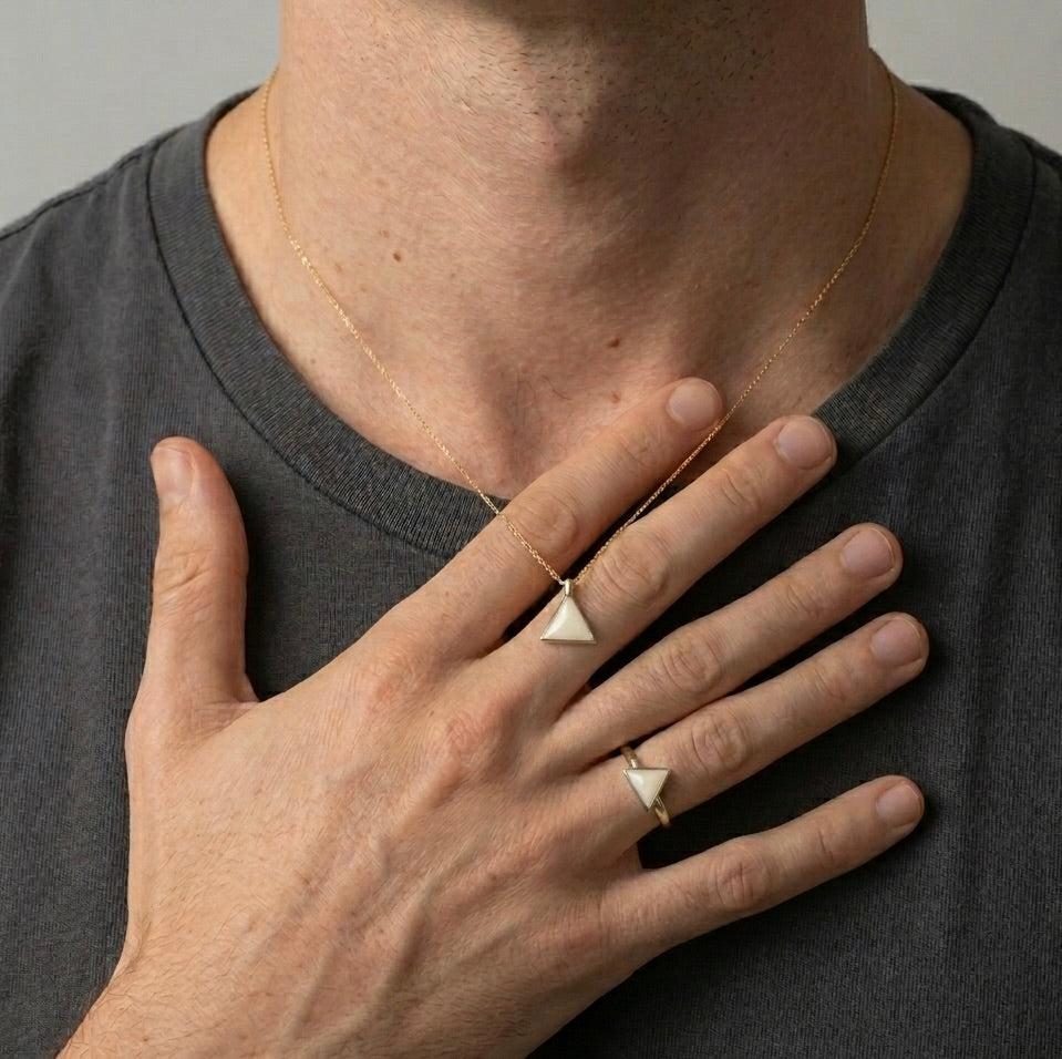 Set Aludra Oro 9k (1 anillo + 1 dije)