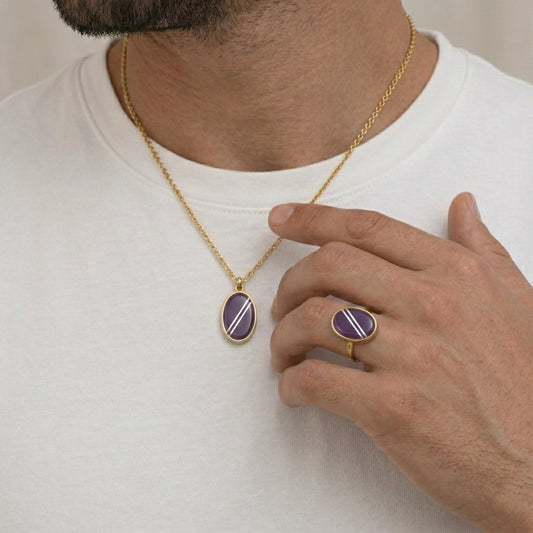 Set Antila Oro 9k (Anillo + Dije)