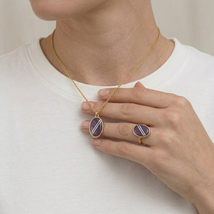 Set Antila Oro 9k (Anillo + Dije)