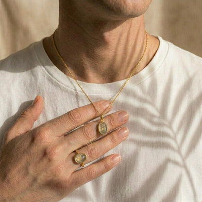 Set Atria Oro 9k (Anillo + Dije)