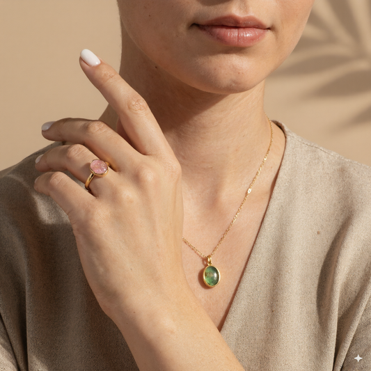 Set Atria Oro 18k (Anillo + Dije)