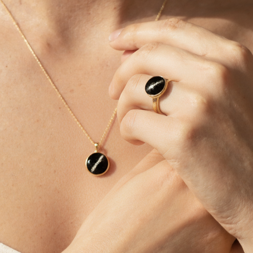 Set Heze Oro 18k (Anillo + Dije)