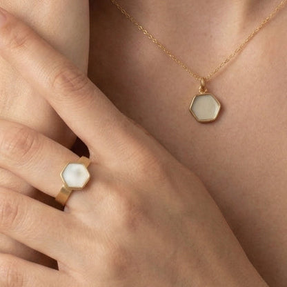 Set Naos (Anillo + Dije) Oro 18k