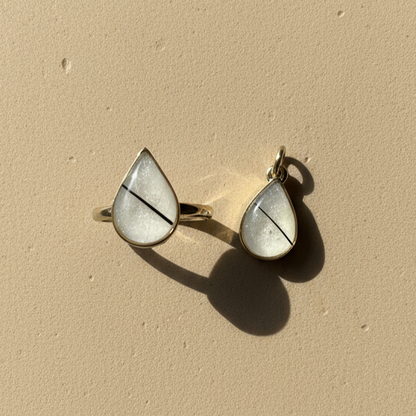 Set Vega Plata 925 (Anillo + Dije)