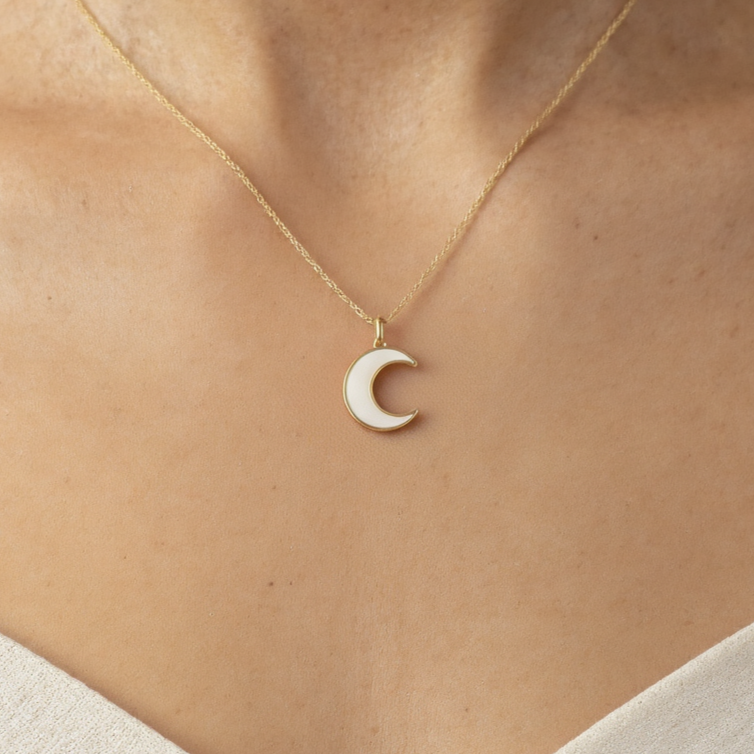 Dije Luna Oro 18k